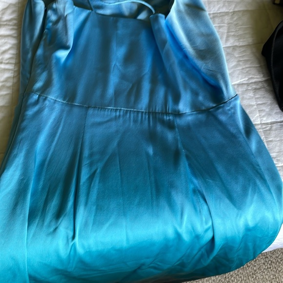 Intermix ombré silk slip dress with cowl neck line - Picture 8 of 10